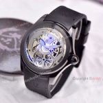 Corum Bubble Watch Replica 46mm Solid Black Gray Dkeleton Dial